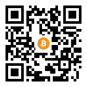 bitcoin:3GF9ah1LU1L32js9ca6sEuDzMyw7oQouJE black Bitcoin QR code
