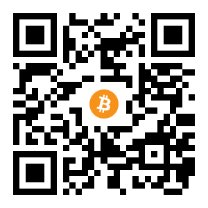 bitcoin:3GJvK6VM4X9uQ94orpSF5msGA9qJv7EhSW black Bitcoin QR code