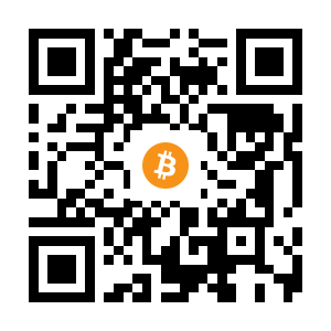 bitcoin:3GLBrcDyxsj2aPxjDvBtLZmSLQUv89AtSY black Bitcoin QR code