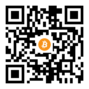 bitcoin:3GLFSA72Zgr1wm6sbfhNAyUTojcSUh88tE black Bitcoin QR code