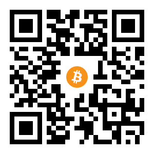 bitcoin:3GQUyaDMDPihcuopjmSqbnvRTjZUz1t1Pt black Bitcoin QR code