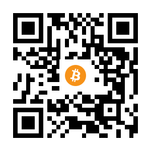 bitcoin:3GSGTxDMUnz5Fg8ayPZ4MWf3g2BM1PbeiH black Bitcoin QR code