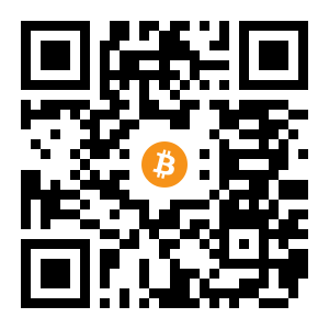 bitcoin:3GVDcbbxqU5SXgEouLs9XuBawYX4Mv8JAm black Bitcoin QR code