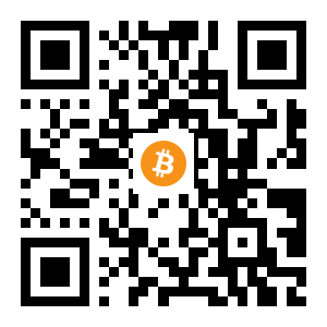 bitcoin:3GWLQsv4xrxD746bxgGm9orAPraYGx1Efh black Bitcoin QR code