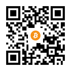 bitcoin:3GeFTZXHWxnAGXeZpSudLMToXZ617NonQV black Bitcoin QR code