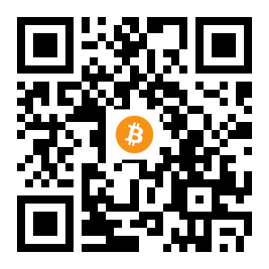 bitcoin:3GjTBjvoBH9W7XEYA8dMggX9Ag4DiVGc9u black Bitcoin QR code