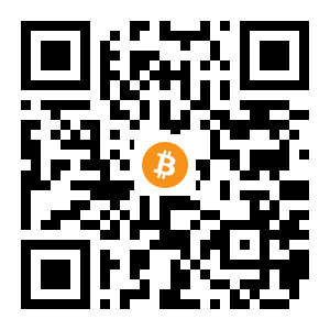 bitcoin:3Gmi3DeyzQx1RuPF2GQ7E6mQKshYYutJc8 black Bitcoin QR code