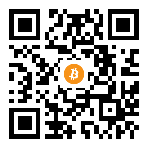 bitcoin:3GvAbtBQTEYeASW3cmWk6DUAAHo9gadHyG black Bitcoin QR code