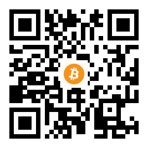 bitcoin:3GxwQKQFT67VykEnhBveNvARvptDoiKJbb black Bitcoin QR code