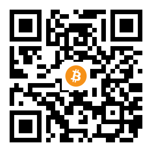 bitcoin:3H61v47FMs8jNPWMcfQEvxktfPS1M8hVC4 black Bitcoin QR code