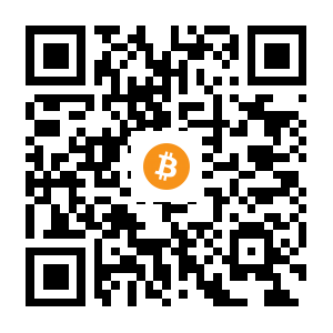 bitcoin:3HHGBzvnmj8Fo2LfVNkoSjyBatYEbosv1V black Bitcoin QR code