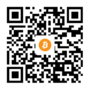 bitcoin:3Hi92g3vQU5gGdDkKzge11yAYLGj1Bju7y black Bitcoin QR code