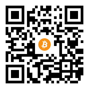 bitcoin:3HqzMGXsoQUnnQ1EvCVfKey61LC9NFYzzm black Bitcoin QR code