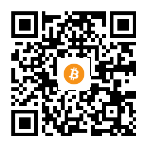 bitcoin:3HzGyAKE3XRH3W2Cf5cAvnsKz8K67DaLLE black Bitcoin QR code