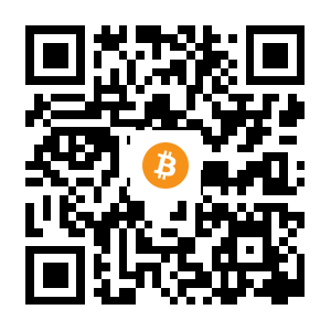 bitcoin:3J6PLwKDMLHWoAP6MRUpWsERyZug77XBvL black Bitcoin QR code