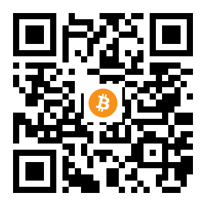 bitcoin:3JE6wn7Kr9fartUd6HpTSrQUku8ygQeadF black Bitcoin QR code