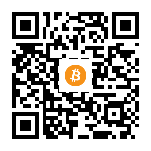bitcoin:3JGgxx7BsCyhinVn8B3dyRWQ6T8f7A18io black Bitcoin QR code