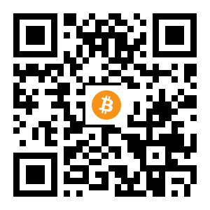 bitcoin:3JgLziVTJUxqzxvY6MtAaETwnZepyVy8Dk black Bitcoin QR code