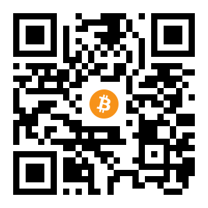 bitcoin:3JsC9KtB8vkQygQ2PhedYV7VgBLBKrkzaY black Bitcoin QR code