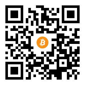 bitcoin:3KiR2Tg1oe7cTeWvjw3bPpLdhiSfLjykPy black Bitcoin QR code
