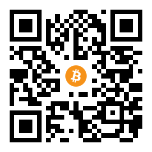 bitcoin:3KpdMkfYdi17ozR4e6iLf9Pkk1bfS5U6bW black Bitcoin QR code