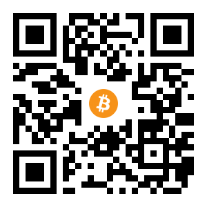 bitcoin:3Kw88okcdUDoP5e7owBaibFTsad3sR9rkn black Bitcoin QR code