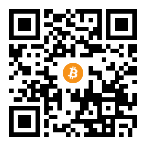 bitcoin:3Mb7VLgCaNmueqxnqAfy36cPtZ9oig1JKk black Bitcoin QR code