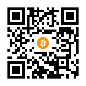 bitcoin:3Mcgqmo18r15YhcaH84EU3fUHZfPXD4GoH black Bitcoin QR code