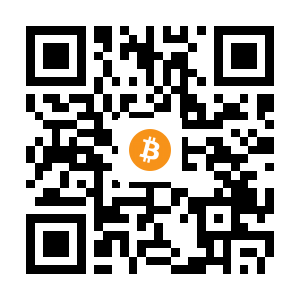bitcoin:3MuBYrFxtT9DdAD5GtE6KEfQhbBEqocjVR black Bitcoin QR code