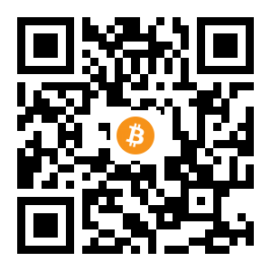 bitcoin:3Nbe35T8t8qdyVSHvERB74zUuEfkisETqR black Bitcoin QR code