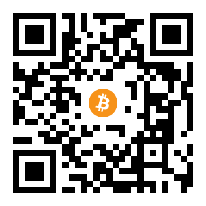 bitcoin:3NhgVrQ2xThSnByUsyxDK11FyE5jbMteBd black Bitcoin QR code
