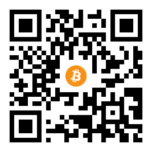 bitcoin:3NkzBJSz6BWrAXuta4Q8bwMFHrWFpygejm black Bitcoin QR code
