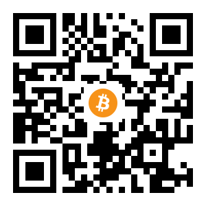 bitcoin:3P2wAMarUkQh5cUwk4UnXqgBix54xcErQK black Bitcoin QR code