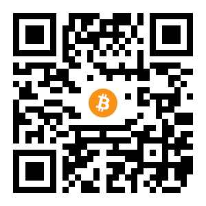 bitcoin:3P7jxQJbdWbEW2ET9bpnhD5jnRX2vqsuUm black Bitcoin QR code