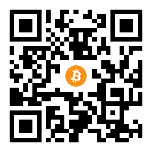 bitcoin:3P8W75DUsHhmrNvEykykSmcKuKfWnNAjTZ black Bitcoin QR code
