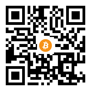 bitcoin:3P8gsnseew2naitdot9iabWM5y6JkLYUFU black Bitcoin QR code