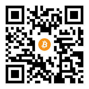 bitcoin:3PAWuTkCfvVJq7U2HXKK9NDoTTNGXQ4Uts black Bitcoin QR code