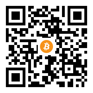 bitcoin:3PAsdPhxAhKk3fUZhJFCrCPiXMv5Msot1K black Bitcoin QR code