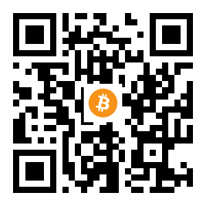 bitcoin:3PBYKUenxMKb7mW2DcinRMTCZ27jV4ttqK black Bitcoin QR code