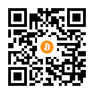 bitcoin:3PFoLcfXePPfZXkjXNVKoP4vANkywRHoME black Bitcoin QR code
