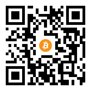 bitcoin:3PJxTVKS2d67wgL3pJM1XVBHTw8LKcbqLU black Bitcoin QR code