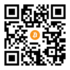 bitcoin:3PSk9FtEceLEZYMSWukKEb5FgH8bXrhiPU black Bitcoin QR code