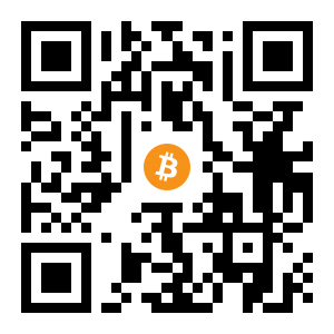bitcoin:3PUBjJYs6JnpEAzKh9L1g2nyHufHDYAYad black Bitcoin QR code