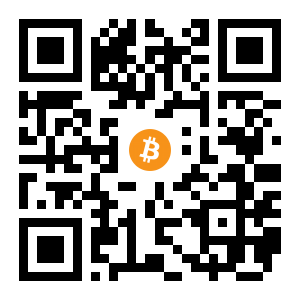 bitcoin:3PXZ7tqH62mErgq9m1CGYx18gaov4SiUpP black Bitcoin QR code