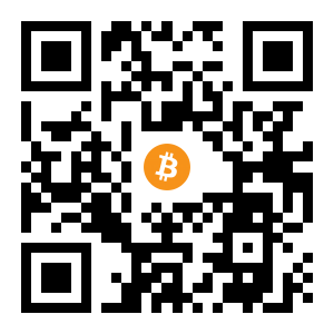 bitcoin:3Pa3qY3gHUdSj2AFNwLtcb5Drr4QnFGVef black Bitcoin QR code