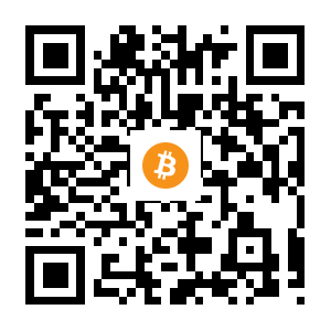 bitcoin:3Pb4HX6WabyKjd35pzc2s9gLAYztjDPLzR black Bitcoin QR code