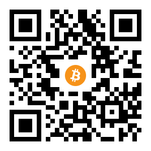 bitcoin:3PfdfPBgB9FLzzwN88wZbtoR94ZZ2p9h2Z black Bitcoin QR code