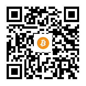 bitcoin:3PkJcHHcm6NV8rwK7vVMDHhzANYCvMWPxB black Bitcoin QR code
