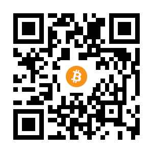 bitcoin:3Pu3FEW8EsTwCNeKjpocycdoKDe7UExuWB black Bitcoin QR code