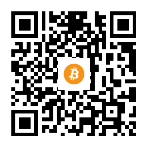 bitcoin:3PvygA3kBkMvDkZ5VD1ppdJAvuS5vyfccB black Bitcoin QR code